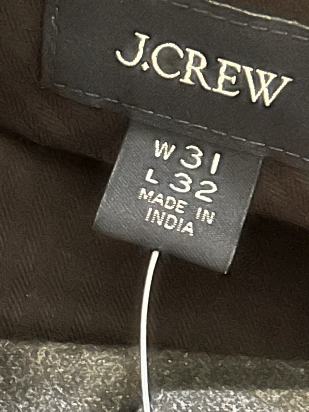 NEW J.CREW men's wool charcoal gray dress pants 31 x 32 NWT $268